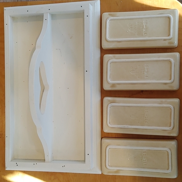 Pfaltzgraff Village Tray with 4 Relish Dishes - Picture 5 of 6